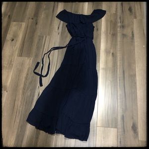 Beautiful NY&Co Off-The Shoulder Tiered Maxi Dress